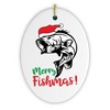 Merry Fishmas Fishing Christmas Ornament| OrnamentallyYou - 3 of 4