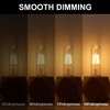 DORESshop 40-Watt Equivalent Edison T25 T30 LED Tubular Bulb, Vintage Filament, Warm White 2700K, Dimmable, E26 Base, 4-Pack - 4 of 4
