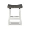 Signature Design by Ashley Glosco Counter Height Barstool, Set of 2, Brown/Antique White - 3 of 4