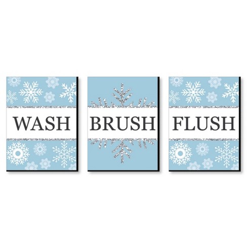 Large White Snowflake Set of 3