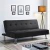 Yaheetech Modern Fabric Convertible Futon Sofa Bed with USB Ports - 2 of 4
