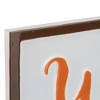 Northlight Welcome to our Pumpkin Patch Wall Sign - 20.25" - Orange - 4 of 4