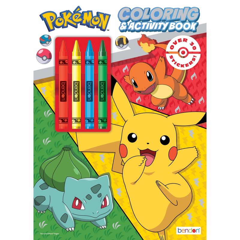 Pokemon Coloring Book with Crayons, 1 of 7