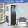 8,000 BTU Portable AC - 3-in-1 Cool/Dehumidify/Fan for 300SqFt, Remote, 24H Timer & Sleep Mode - 4 of 4