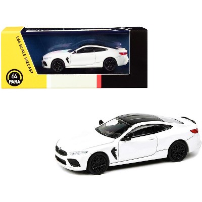 BMW M8 Coupe Alpine White with Black Top 1/64 Diecast Model Car by Paragon