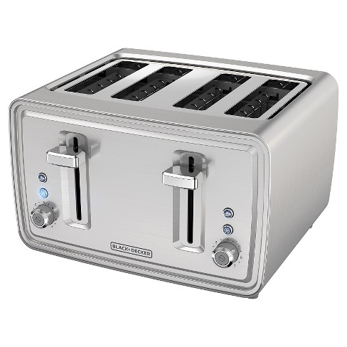 BLACK+DECKER 4-Slice Stainless Steel Toaster Oven (1150-Watt) at