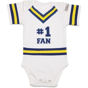 Pavilion Gift Company - Blue & Gold - 0-6 Months Infant Onesie - Leotards and Bodysuits - 1 of 4