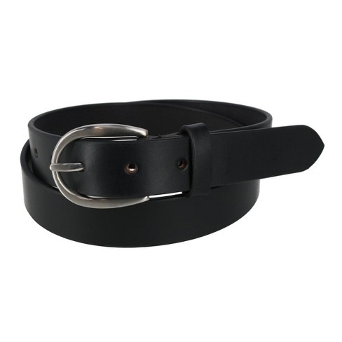 Ctm Women s Adjustable Smooth Leather Dress Belt Target