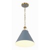 Crystorama Lighting Xavier 1 - Light Pendant in  Vibrant Gold/Blue - 2 of 4