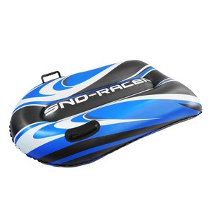 Winter Sno-Racer Toboggan Snow Sled by CocoNut Outdoor, 48" Inflatable Tube - 1 of 3