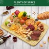 30" x 20" Large Bamboo Cutting Boards , Handle Heavy Duty Chopping board,  Knife Friendly Serving Tray with Handles for Kitchen ,Natural - 4 of 4