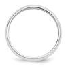 Black Bow Jewelry 2mm to 6mm 10K White Gold Half Round Standard Fit Band - 2 of 4