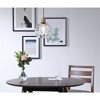 Elegant Lighting Emett 1 light Brass and Clear glass pendant - 2 of 4