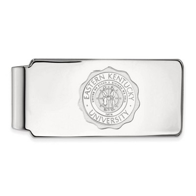 Black Bow Jewelry Sterling Silver Eastern Kentucky Colonels NCAA Money Clip