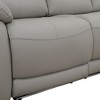 MAYEERTY Power Reclining Sofa, Electric 3-Seat Breathable Leather Recliner with USB Charging, LED Lighting for Living Room, Light Grey - 4 of 4