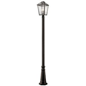 Bayland 3-Bulb Outdoor Aluminum Fixture - Dimmable, Wet Rated, 11" Wide, 114.25" Tall - 1 of 3