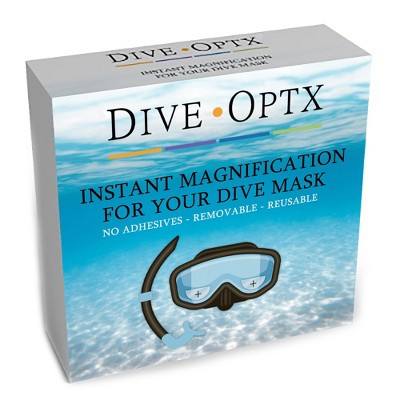Calabria Hydrotac Dive OPTX 20/20 Stick On Bifocal Lenses Scuba Mask Magnifying BiFocal Stickers Diving Swim Goggles