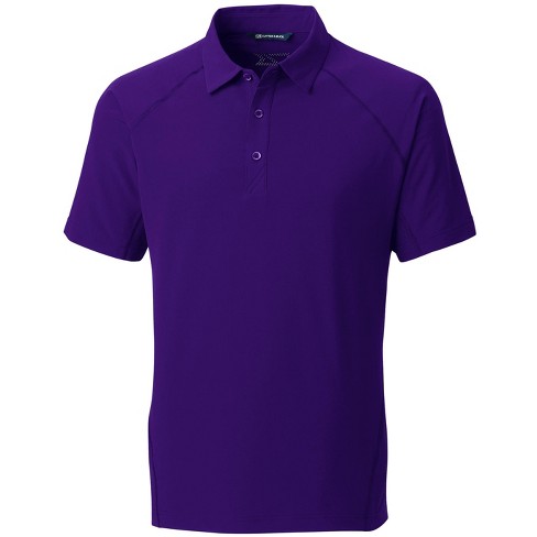 Cutter Buck Response Woven Polo College Purple M