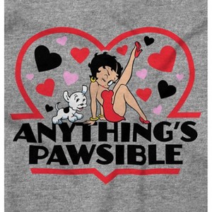 Betty Boop Anythings Possible Pun Womens Graphic T Shirt Tees Brisco Brands - 1 of 4