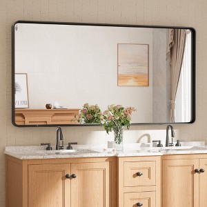 Keonjinn Framed Wall Mirror, Modern Rectangular Bathroom Vanity Mirror, Wall Mounted - 1 of 4