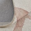 Ivory Pink and Tan Wool Geometric Hand Tufted Area Rug - 4 of 4