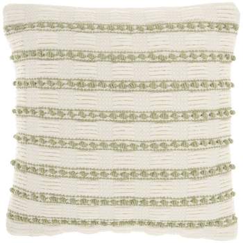 Life Styles Woven Lines and Dots Throw Pillow - Mina Victory