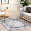 Nuloom Casey Persian Spill Proof Treated Pet Friendly Premium Machine Washable Area Rug, 4' x 6', Blue Grey - 2 of 4