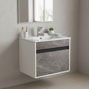 Fine Fixtures - Wall Mount Bathroom Vanity and Sink, Knob Free Design - Alpine Collection - 1 of 4