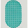 Home Mart Goods Teal Vinyl Non-Slip Bathtub Shower Mat With Suction Cups -27" x15" - 3 of 4