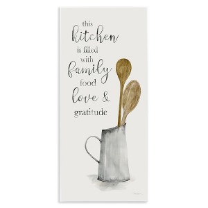 Stupell Industries This Kitchen Family Phrase Wall Plaque Art, 7" x 17" - 1 of 4