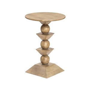 MH London Gino Solid Wood End Table - 1 of 4