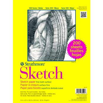 Sax Sulphite Drawing Paper, 90 lb, 9 x 12 Inches, Extra-White, 500