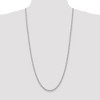 Black Bow Jewelry 4mm, 14k White Gold, Handmade Solid Rope Chain Necklace - 2 of 4
