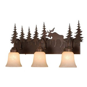 Vaxcel Yellowstone 3 - Light Vanity in  Burnished Bronze - 1 of 4