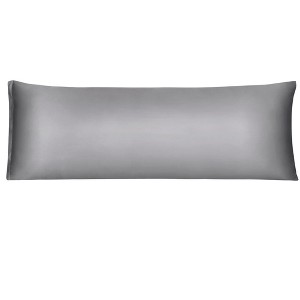 PiccoCasa Zippered Closure Silky Satin Body Long Pillowcase - 1 of 3