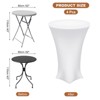 Unique Bargains High Elasticity Reliable Material Versatile Use Easy Maintenance Tablecloth For Round Table - 2 of 4