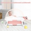 BabyBond Collapsible Baby Bathtub for Infants and Toddlers with Thermometer& 1 Soft Floating Cushion Portable Travel Baby Tub - 4 of 4