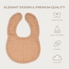 Muslin Cotton Baby Bibs, 8 Pack, Adjustable Size with Easy Snaps, Soft and Super Absorbent, Washable and Reusable By Comfy Cubs - 2 of 3