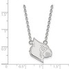 Black Bow Jewelry 10k White Gold Louisville Cardinals NCAA Necklace 18 Inch - 2 of 4