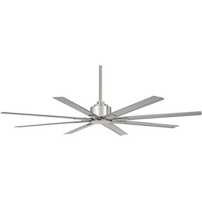65" Minka Aire Modern Outdoor Ceiling Fan with Remote Control Brushed Nickel Wet Rated for Patio Exterior Porch Gazebo Garage Barn