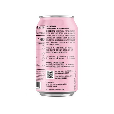 A-Sha Foods Kuromi x Katseye RTD Popping Boba Strawberry - 10.5 fl oz