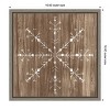 Amanti Art Barnwood Wonderland V (Snowflake) by June Erica Vess Canvas Wall Art Print Framed 16 x 16-in. - 4 of 4