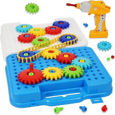 Attop Building Toy Set for Boys and Girls, Engineering Building Blocks Creative Learning Toy Set