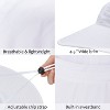 Tirrinia Floral Scarf Wide Brim Women's Sun Hat, with Neck Flap Foldable UV Protection Cap for Garden Beach Hiking, White - 3 of 4