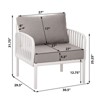 BEAFUP Outdoor Patio Club Chair, Modern Patio Furniture, Waterproof Thick Cushion Deep Seating for Porch, Balcony - 3 of 4