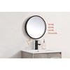 Elegant Lighting Pier 18 inch LED Mirror with Adjustable Color Temperature 3000K/4200K/6400K in Black - 3 of 4