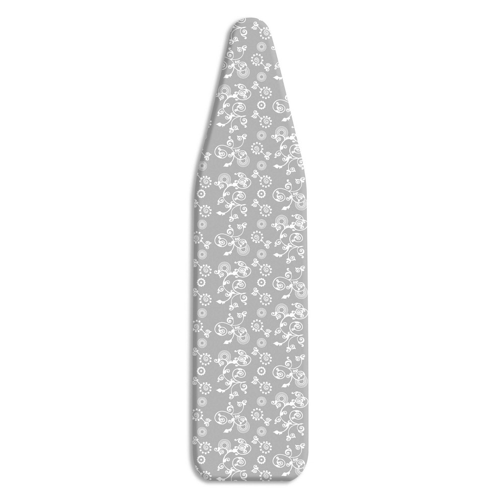 Whitmor Ironing Board Cover and Pad Gray Swirl: Full Size, Scorch-Resistant, Adjustable, Cotton, 54x15