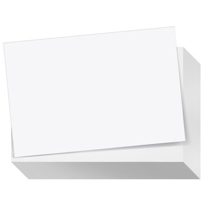 Blank White Cardstock - Postcards, Index and Flash Cards - 5 x 7