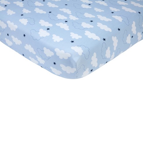 Carter S Take Flight Airplane 100 Cotton Fitted Crib Sheet Target