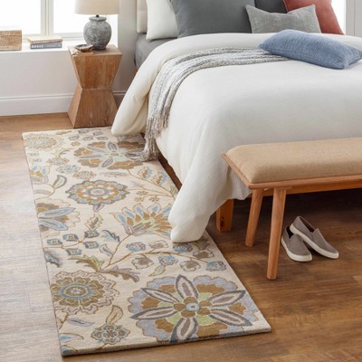 Hauteloom Mack Floral Wool Area Carpet